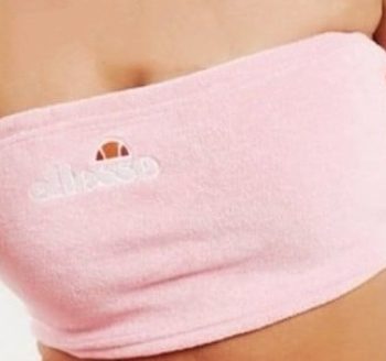 bustier court bandeau pour femme rose ELLESSE